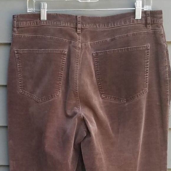 Talbots Brown Brushed Cotton Jean Style Pants size 12 - Picture 9 of 9